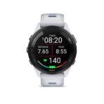 Garmin Forerunner 265 46mm Running GPS Smartwatch, Whitestone/Tidal Blue - Image 2