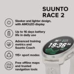 SUUNTO Race 2 GPS Sports Watch, 1.5" AMOLED, 115+ Sports Modes, Feather Gray - Image 3