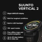 SUUNTO Vertical 2 GPS Sports Watch, 1.5" AMOLED, 115+ Sports Modes, Black - Image 2