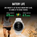 COROS APEX 4 42mm GPS Watch, 1.2" MIP, 34-Day Battery, White - Image 9