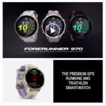 Garmin Forerunner 970 47mm GPS Running Smartwatch, Soft Gold Titanium, French Gray/Indigo - Image 8