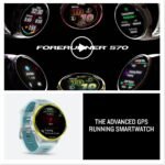 Garmin Forerunner 570 47mm GPS Running Smartwatch, Aluminum, Whitestone/Turquoise - Image 9