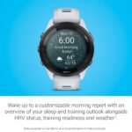 Garmin Forerunner 265 46mm Running GPS Smartwatch, Whitestone/Tidal Blue - Image 9
