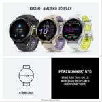 Garmin Forerunner 970 47mm GPS Running Smartwatch, Carbon Gray DLC Titanium, Black/Whitestone - Image 8