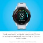Garmin Forerunner 265 46mm Running GPS Smartwatch, Whitestone/Tidal Blue - Image 7