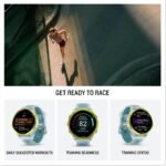 Garmin Forerunner 570 47mm GPS Running Smartwatch, Aluminum, Whitestone/Turquoise - Image 5