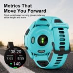 Garmin Forerunner 265 46mm GPS Running Smartwatch Bundle, AMOLED, Aqua/Black - Image 19