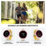 Garmin Forerunner 570 42mm GPS Running Smartwatch, Aluminum, Bone/Mango - Image 2